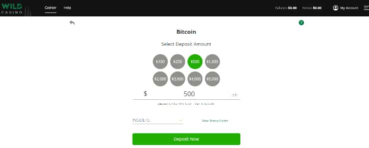 BTC Roulette - Make a Deposit