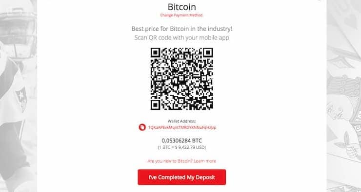 Bitcoin Roulette - Enter BTC Receiving Address