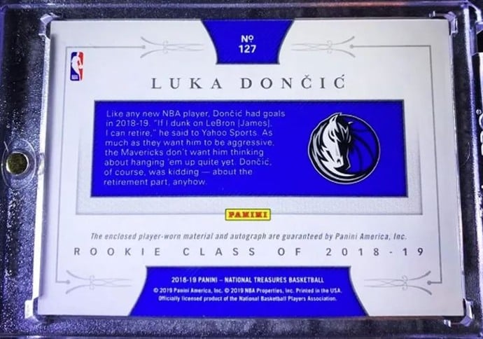 Luka Doncic rookie card sells for record $3.12 million at auction 