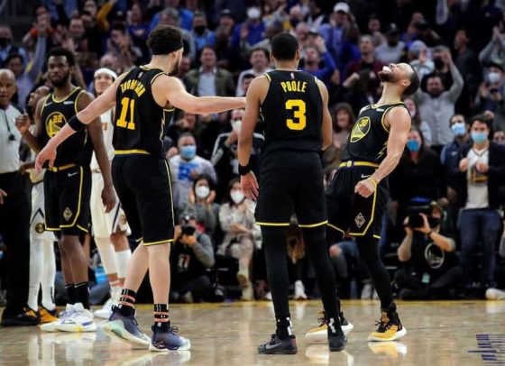 Warriors threes playoffs pic