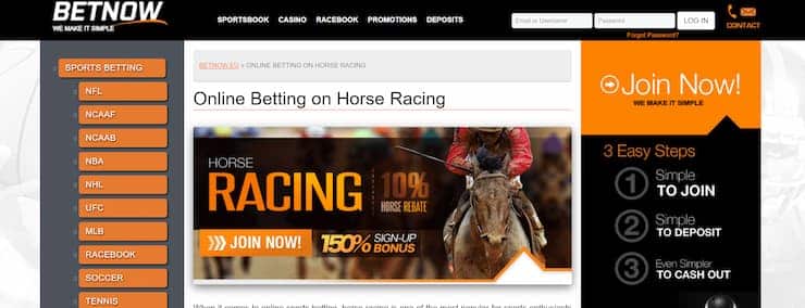Betnow horse racing betting