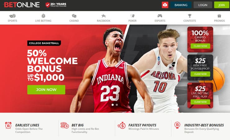 BetOnline Sportsbook - March Madness Final 4 Gambling