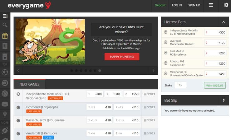 Everygame Sportsbook - March Madness Final Four Online Gambling