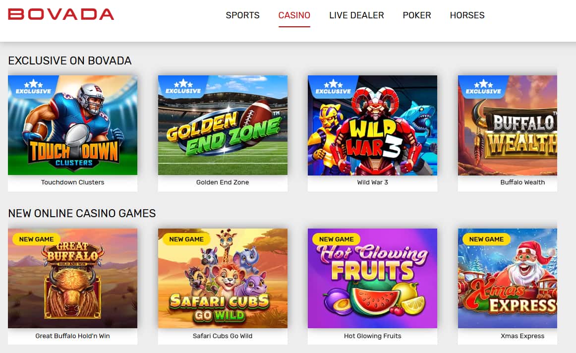 best online gambling sites bovada casino games